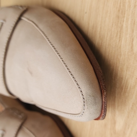 FRYE Ellie Tan/Beige Suede Mules Size 8.5 - Picture 3 of 14